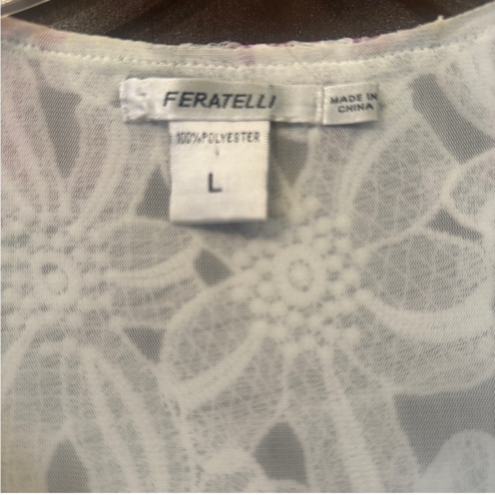 Floral Lace Sleeveless Dress - Picture 2 of 3